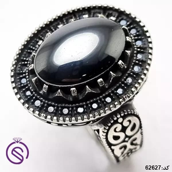انگشتر نقره حدید مردانه مدل تیام کد 62627