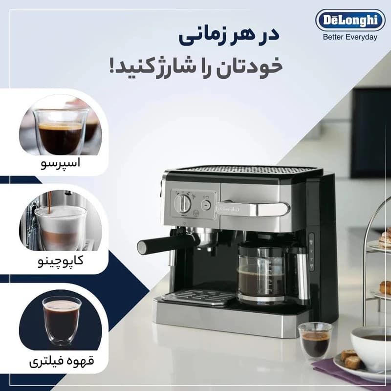 اسپرسوساز دلونگی مدل BCO420 ( اورجینال + گارانتی ) — تصویر ۳