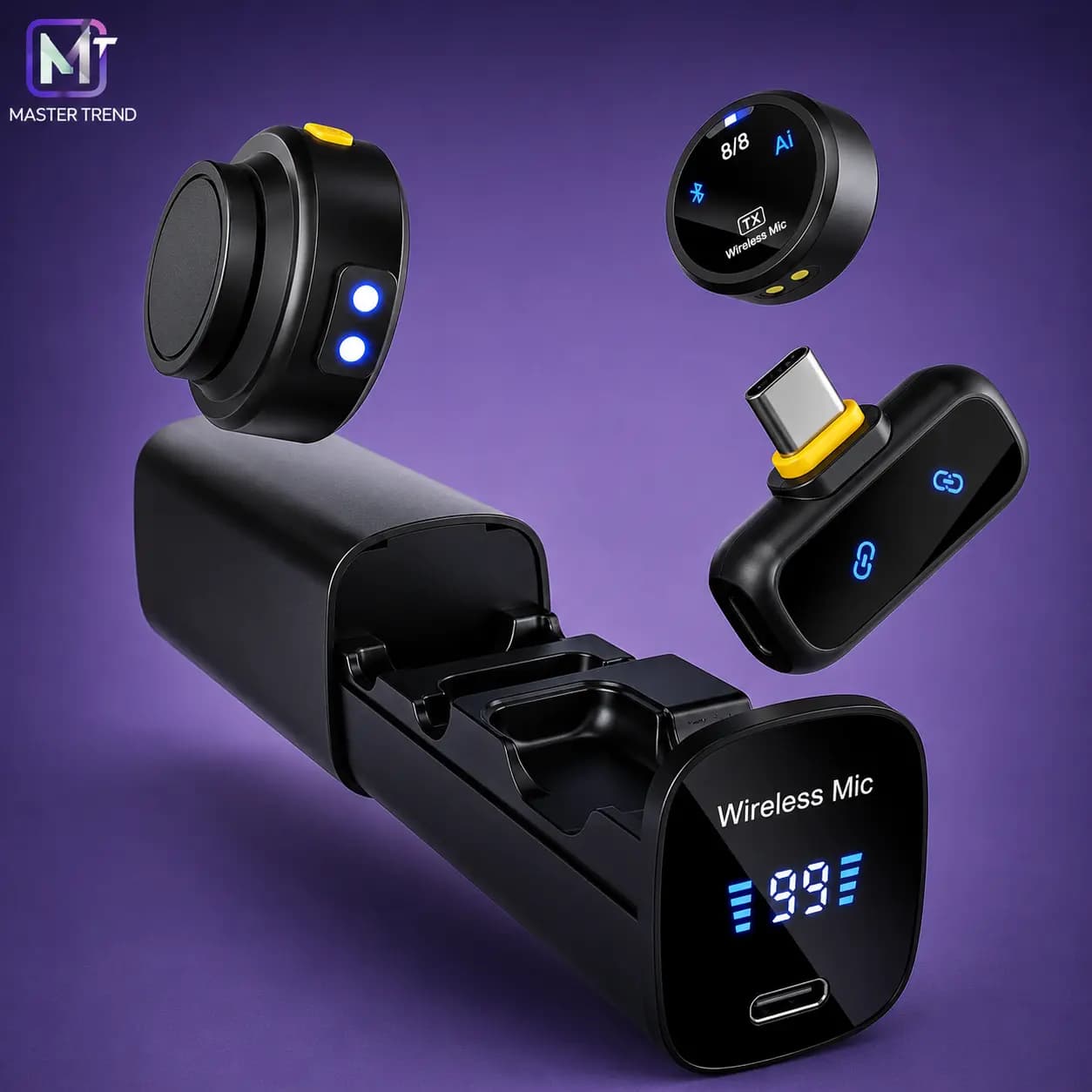 میکروفون یقه‌ای بی‌سیم PD-WM64