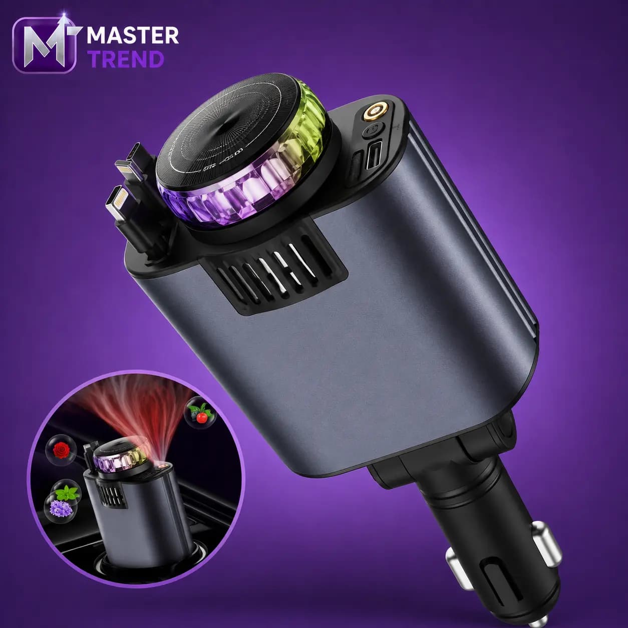 شارژر فندکی خودرو با خوشبوکننده هوا (Car Charger with Air Freshener)
