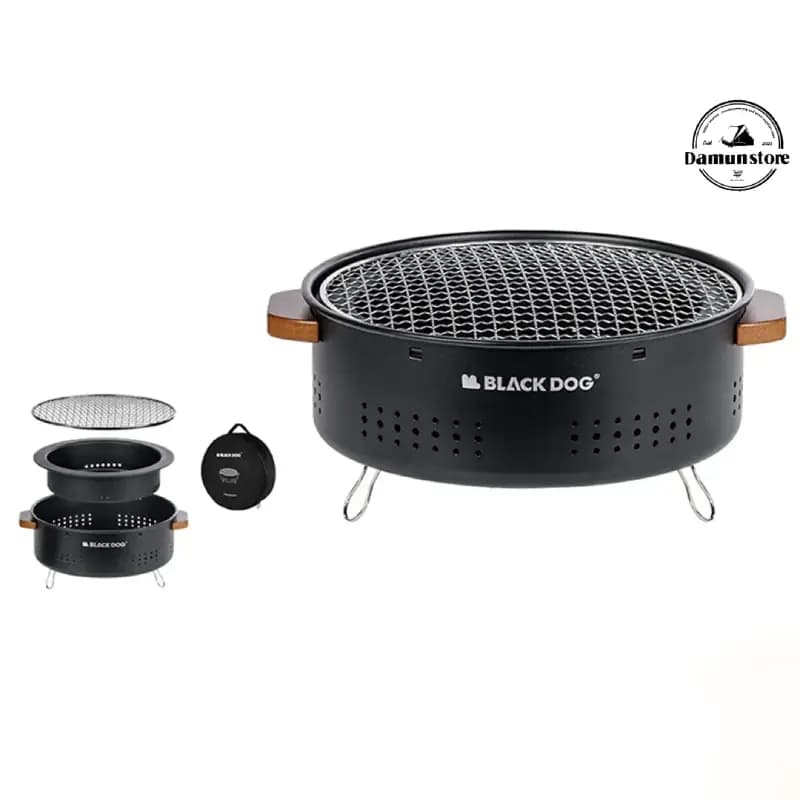 باربیکیو گرد زغالی رومیزی بلک داگ مدل BLACKDOG CBD2450CF010 — تصویر ۵