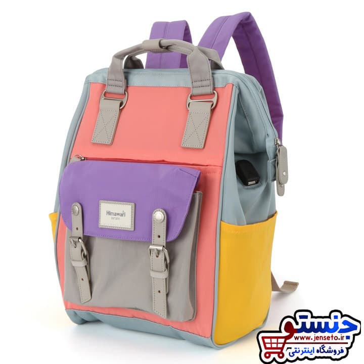 کوله پشتی هیماواری دانشجویی مدل دونات دهنه پاکتی کد dp1012