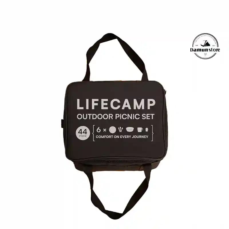 کیف ست ظروف 44 تکه لایف کمپ مدل travel kit کد 45888 — تصویر ۵