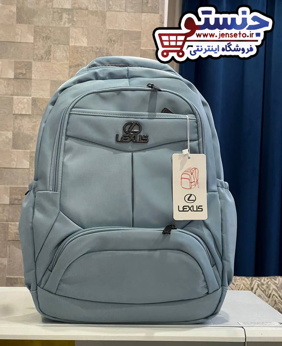 کوله پشتی اسپرت لکسوس جا لپ تاپی دار خط وسط دار lexus (کیف مدرسه پسرانه و دخترانه) کد 901209 — تصویر ۸