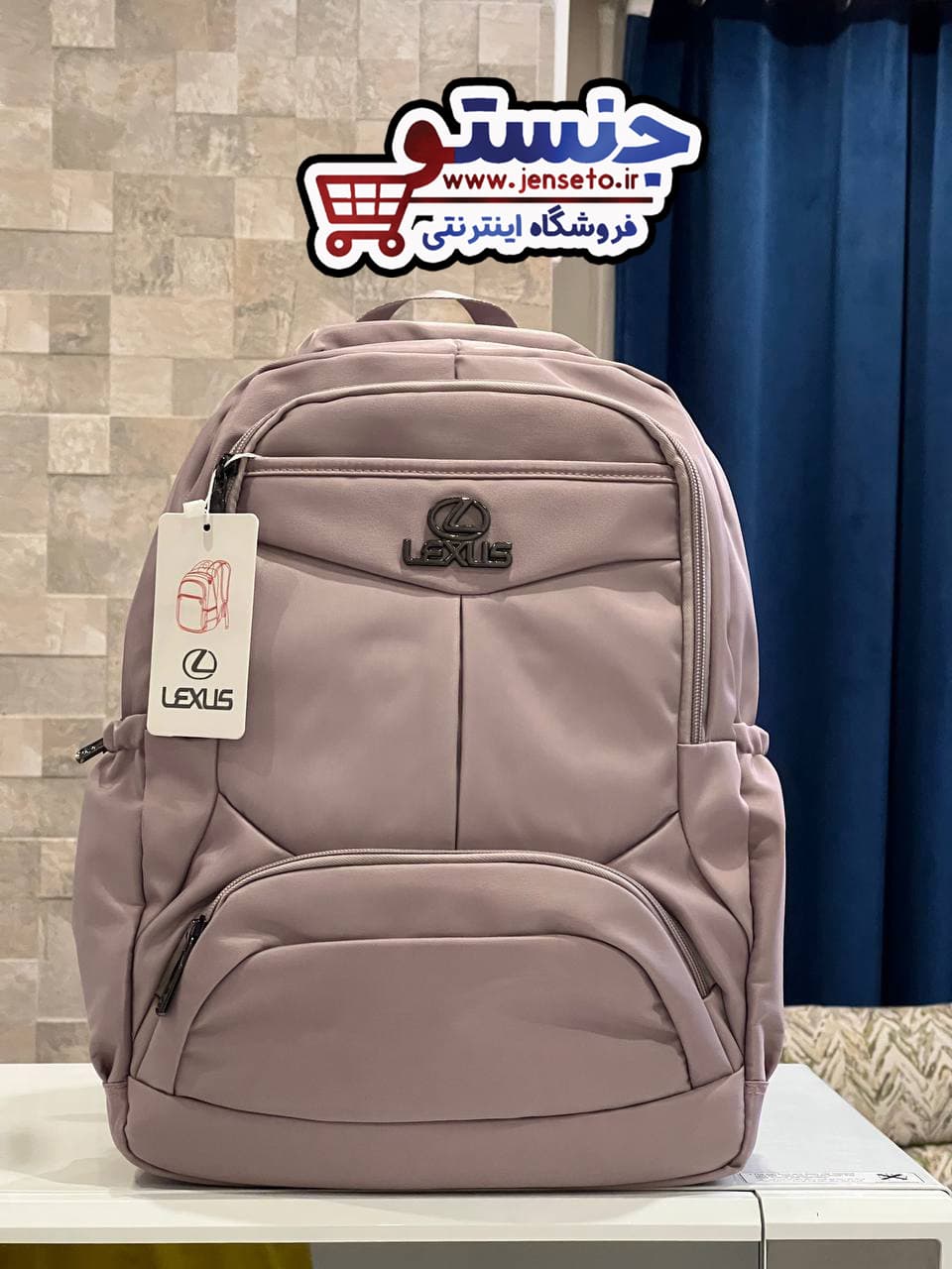 کوله پشتی اسپرت لکسوس جا لپ تاپی دار خط وسط دار lexus (کیف مدرسه پسرانه و دخترانه) کد 901209 — تصویر ۴