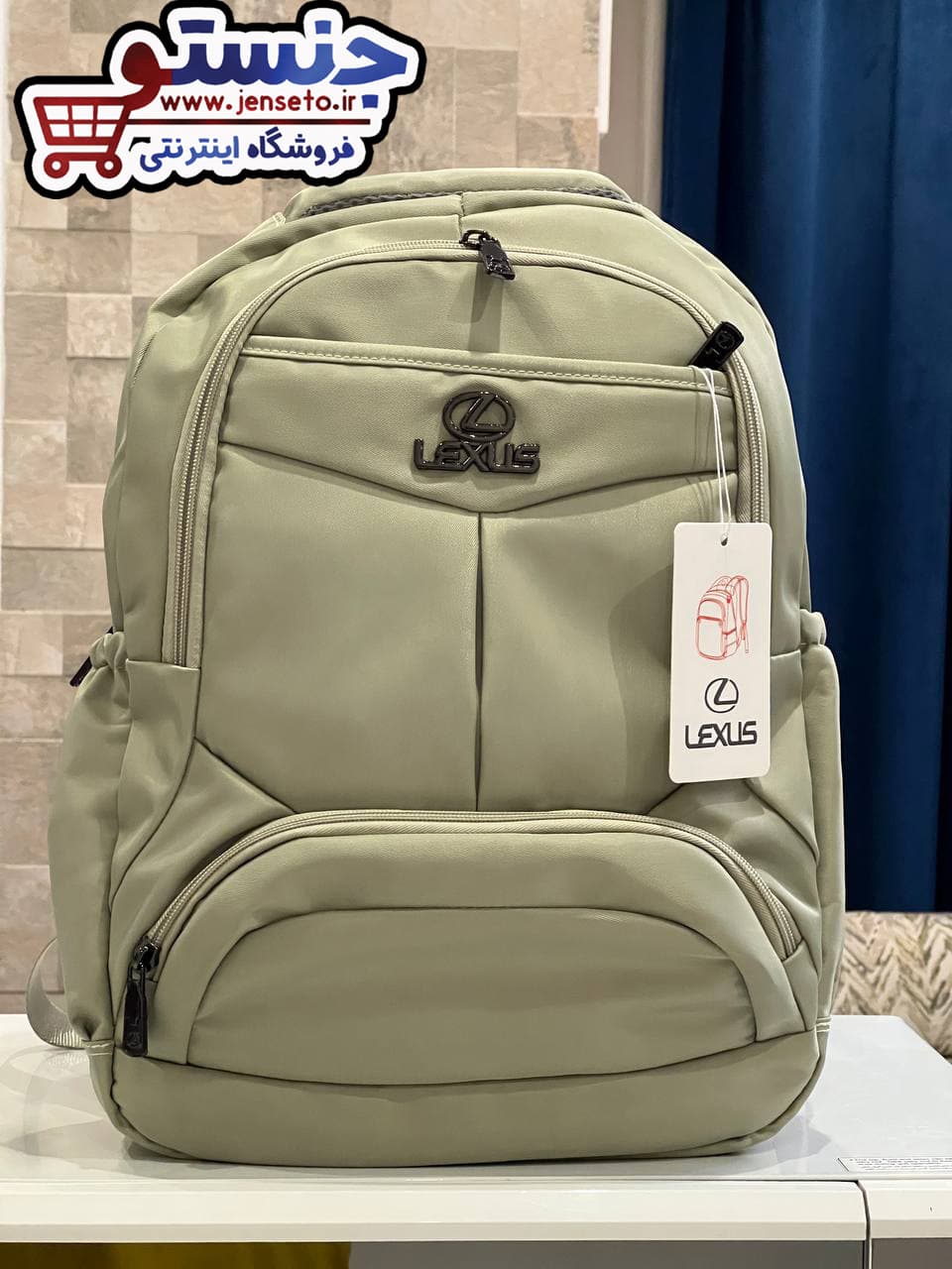 کوله پشتی اسپرت لکسوس جا لپ تاپی دار خط وسط دار lexus (کیف مدرسه پسرانه و دخترانه) کد 901209 — تصویر ۷