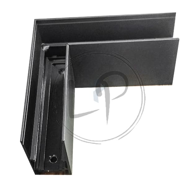 زانویی 90 درجه ریل مگنتی رو کار افقی M90H