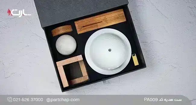 ست هدیه سازمانی چوبی کد PA009