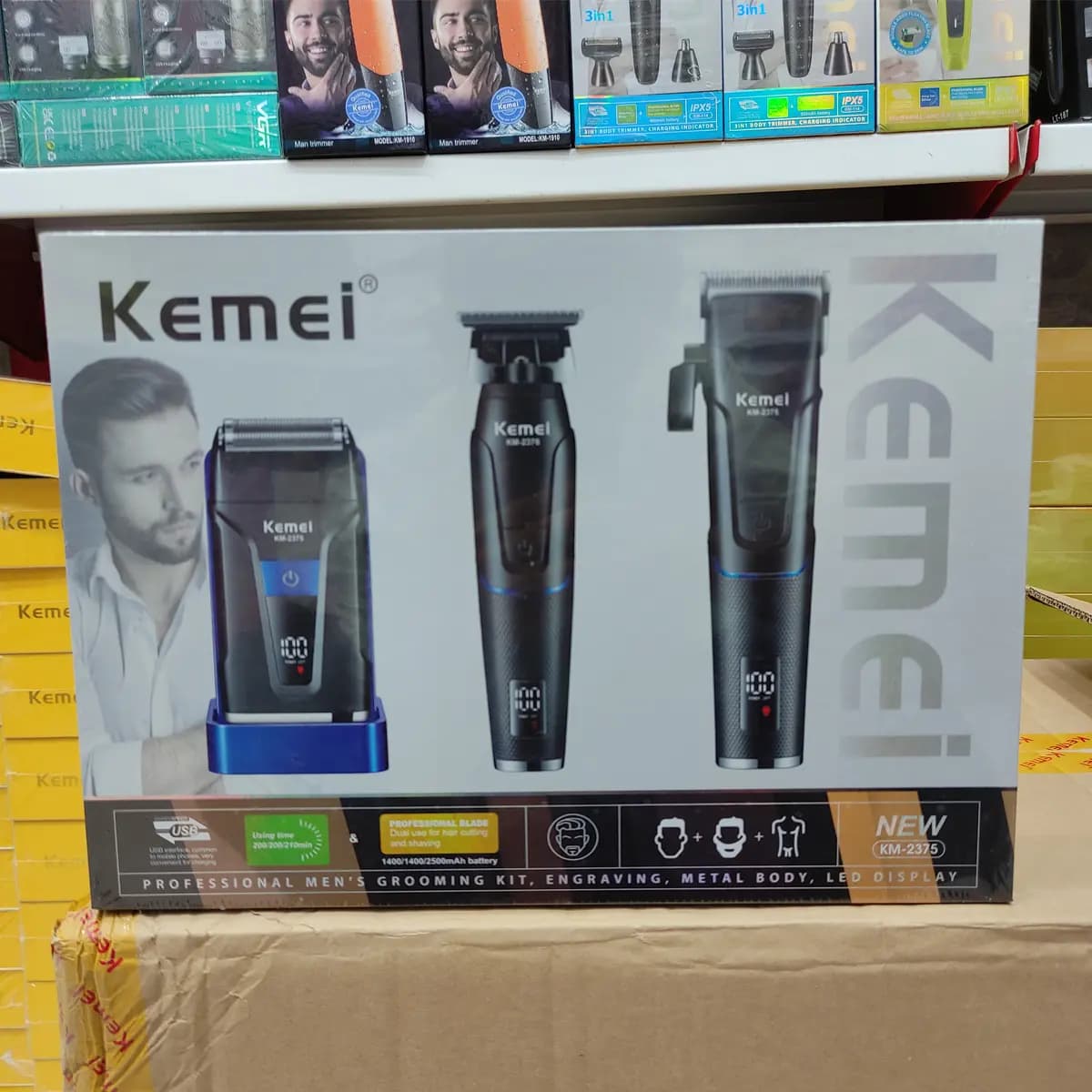 ست ماشین اصلاح کیمی مدل KM-2375 — تصویر ۲