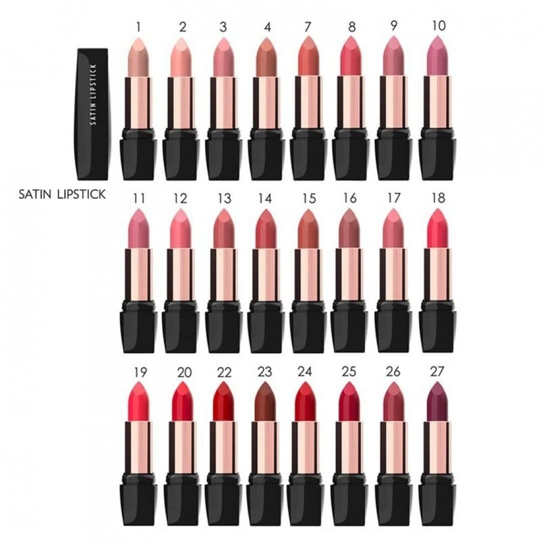رژ لب جامد ساتین گلدن رز مدل Satin Lipstick شماره 07 — تصویر ۲