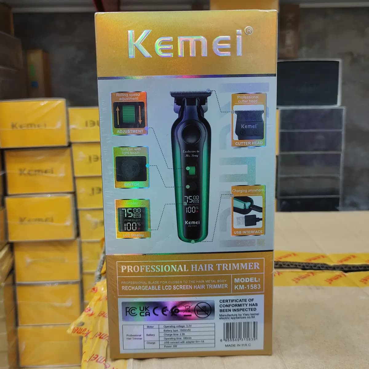 ماشین اصلاح کیمی مدل KM-1583 — تصویر ۴