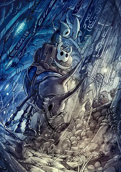 متال پوستر بازی Hollow Knight کد N702