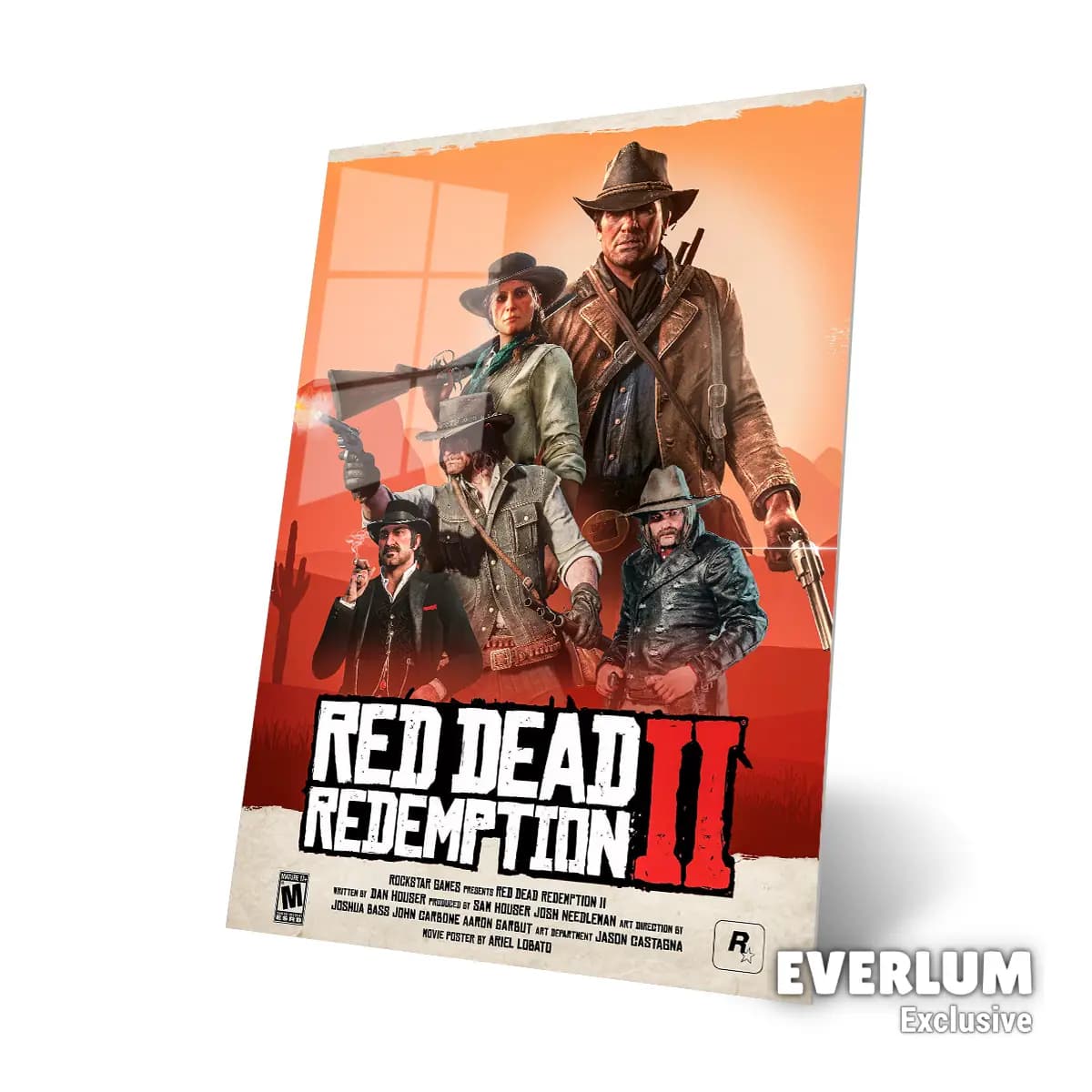 متال پوستر بازی Red Dead Redemption کد N705 — تصویر ۳