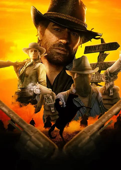 متال پوستر بازی Red Dead Redemption کد N706