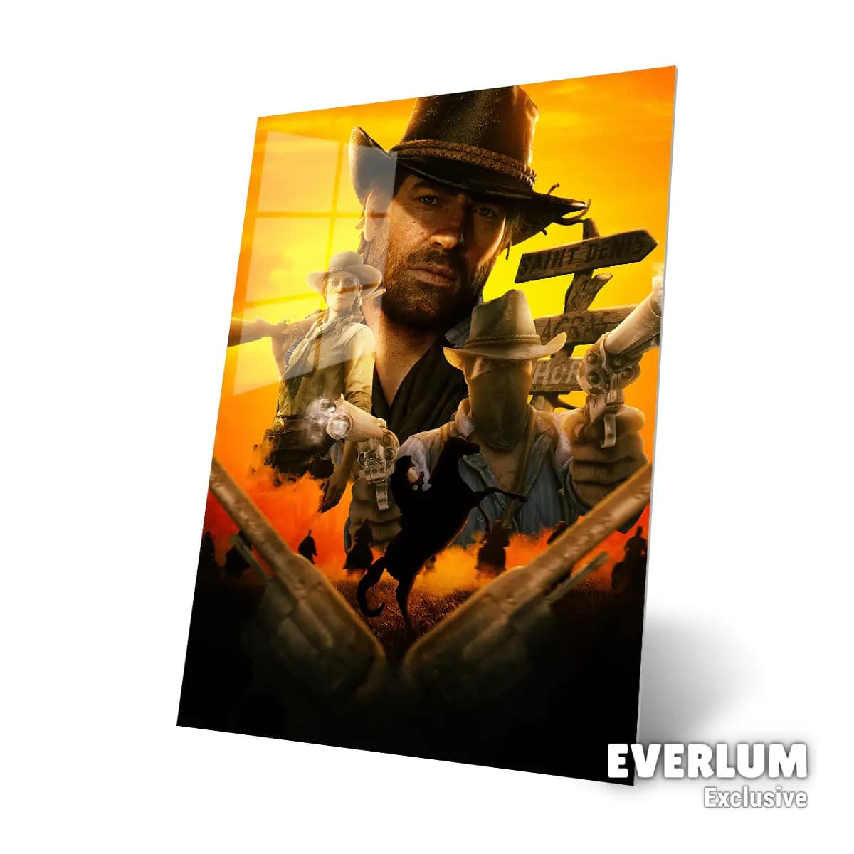 متال پوستر بازی Red Dead Redemption کد N706 — تصویر ۳