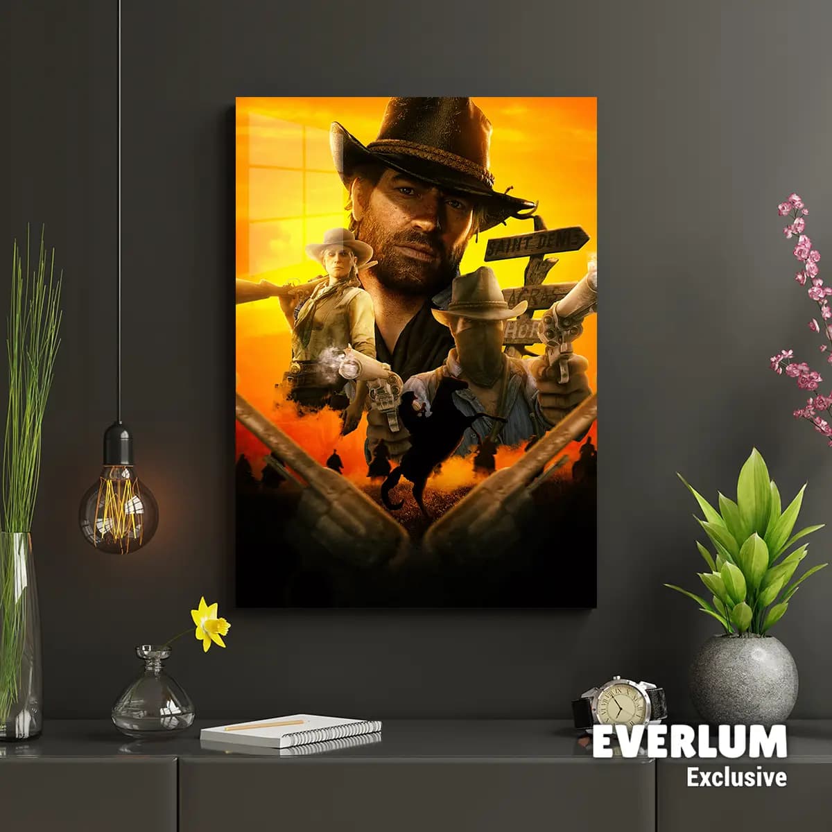 متال پوستر بازی Red Dead Redemption کد N706 — تصویر ۲