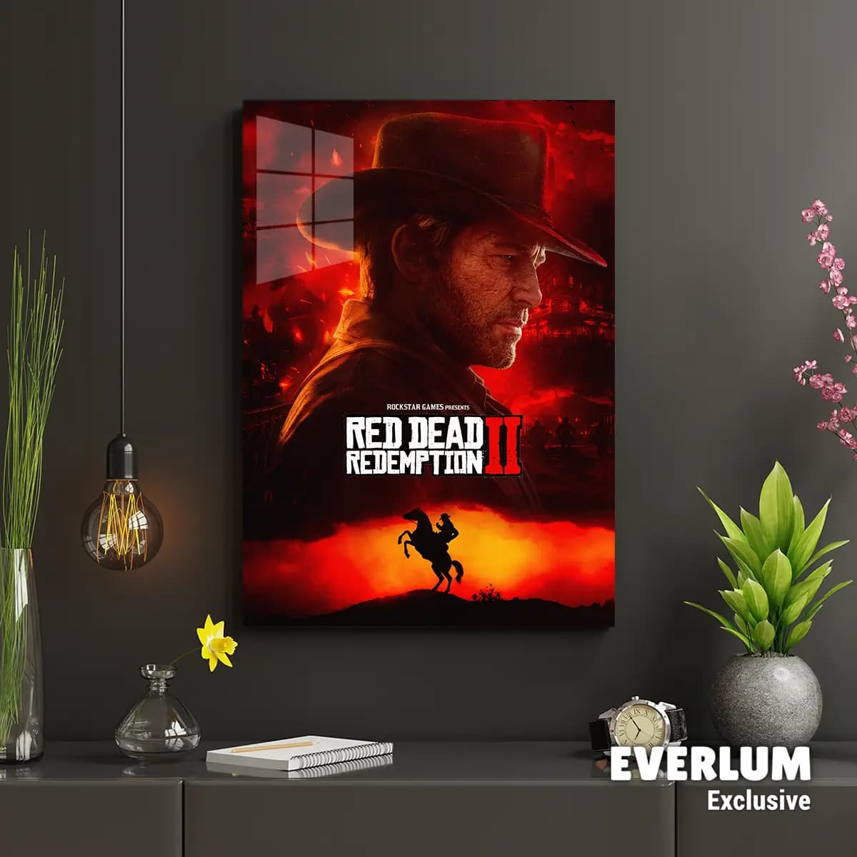 متال پوستر بازی Red Dead Redemption کد N704 — تصویر ۲