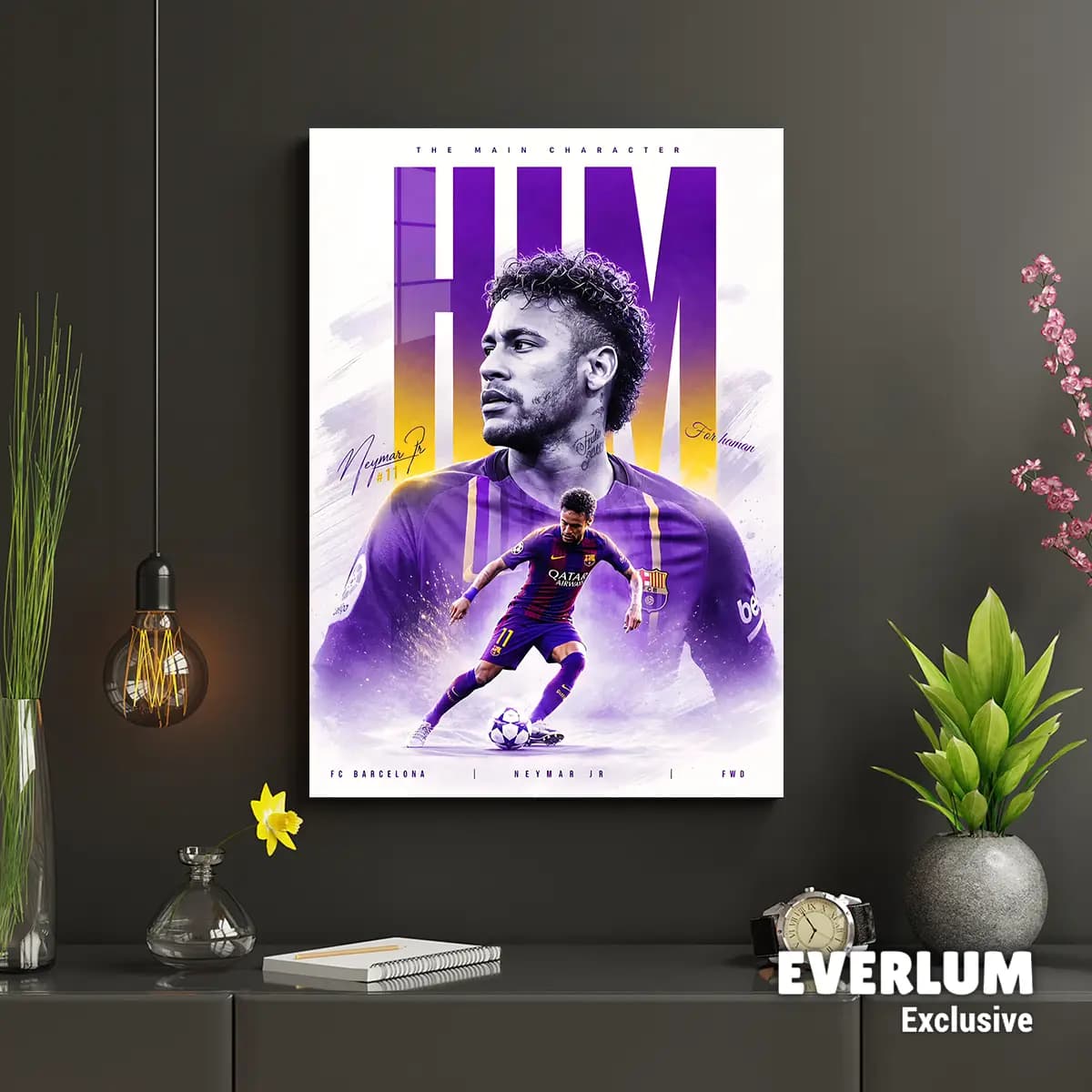 متال پوستر Neymar کد N702 — تصویر ۲