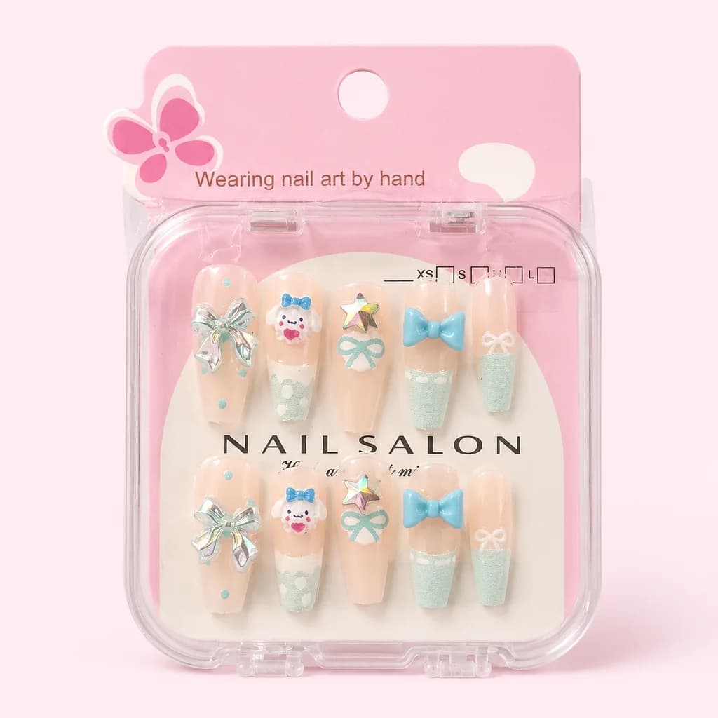 ناخن مصنوعی فانتزی 10 عددی مدل Nail Salon — تصویر ۳