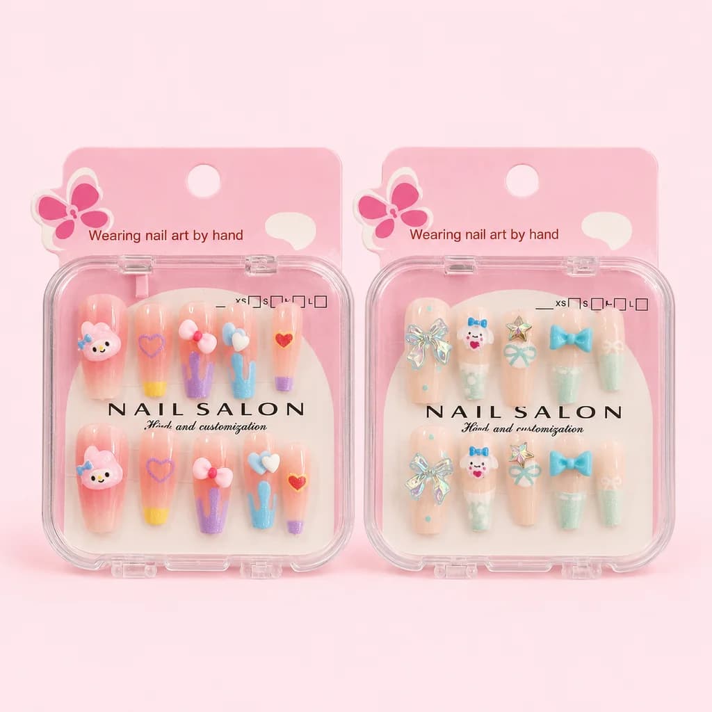 ناخن مصنوعی فانتزی 10 عددی مدل Nail Salon