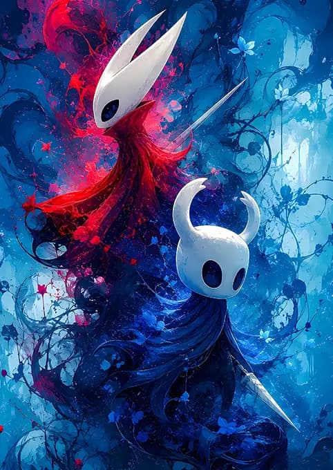 متال پوستر بازی Hollow Knight کد N701