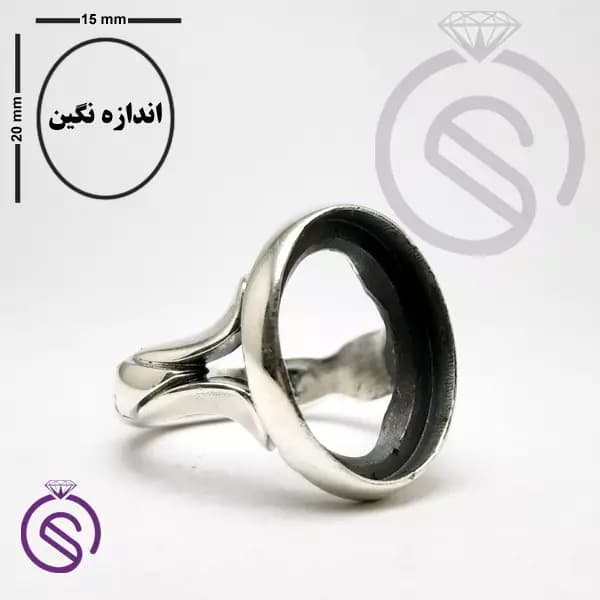 رکاب انگشتر نقره مردانه کد 72113