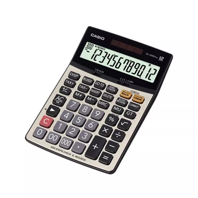 ماشین حساب کاسیو مدل DJ-220D Plus — تصویر ۲