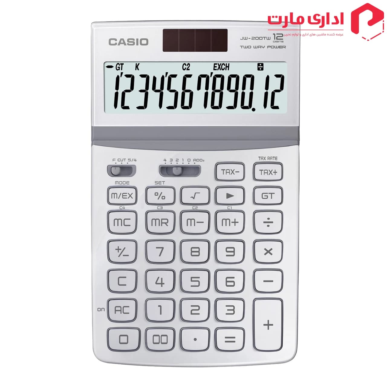 ماشین حساب کاسیو مدل JW-200TW-WE — تصویر ۳