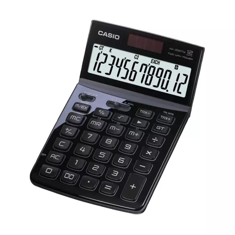 ماشین حساب کاسیو مدل JW-200TW-WE