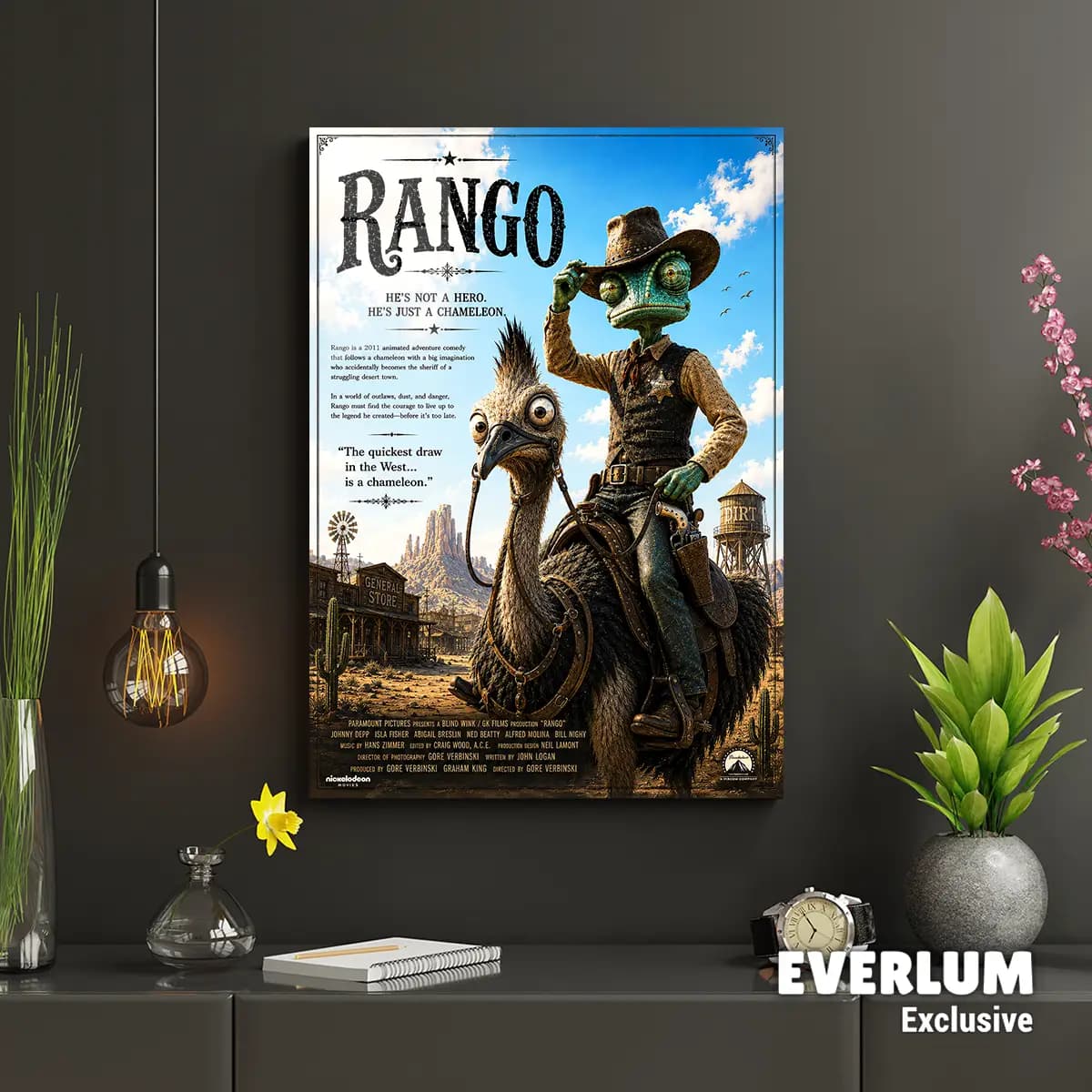 متال پوستر انیمیشن Rango کد N701 — تصویر ۲