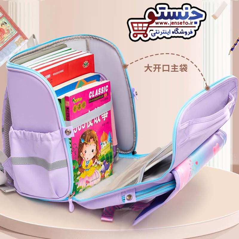 کوله پشتی صندوقی سامسونت دخترانه و پسرانه خارجی وارداتی عکس دار در طرح های مختلف یونیکورن و… (کیف مدرسه) huacheng کد 2866 — تصویر ۷