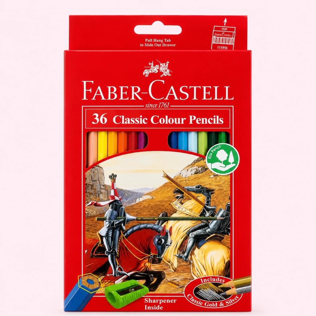 مداد رنگی ۳۶ رنگ فابرکاستل مدل Classic Colour Pencils