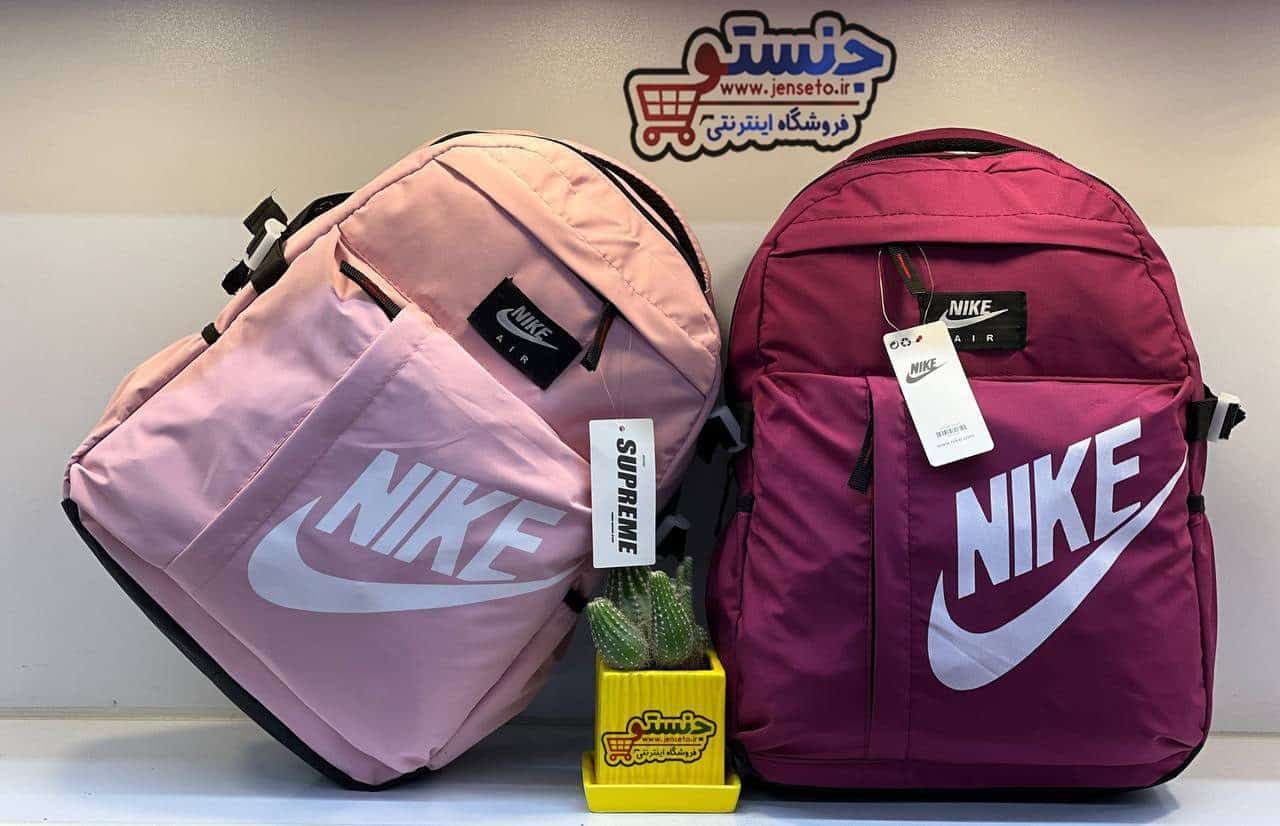 کوله پشتی اسپرت جلو زیپ مخفی (کیف مدرسه نایک) nike کد 1402312