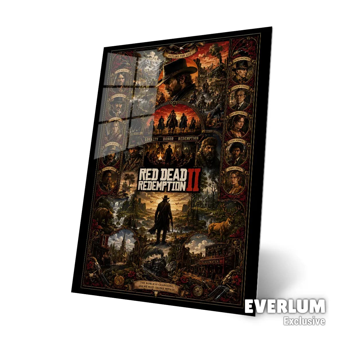متال پوستر بازی Red Dead Redemption کد N608 — تصویر ۳
