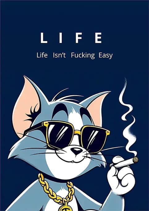 متال پوستر Tom and Jerry کد N701