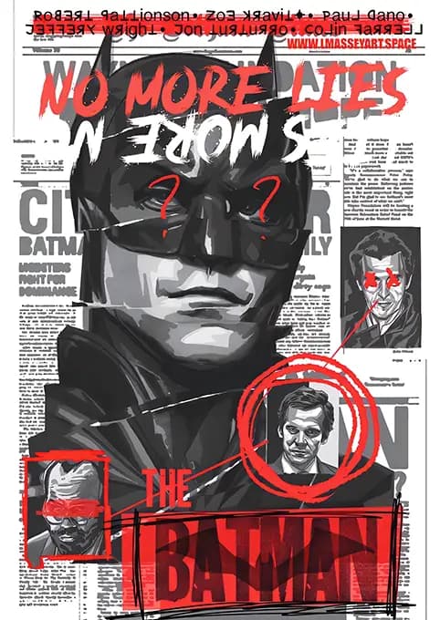 متال پوستر شخصیت Batman کد N701