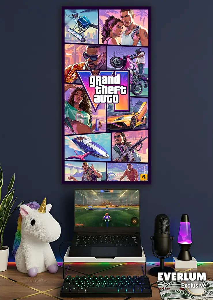 متال پوستر بازی GTA VI کد N208