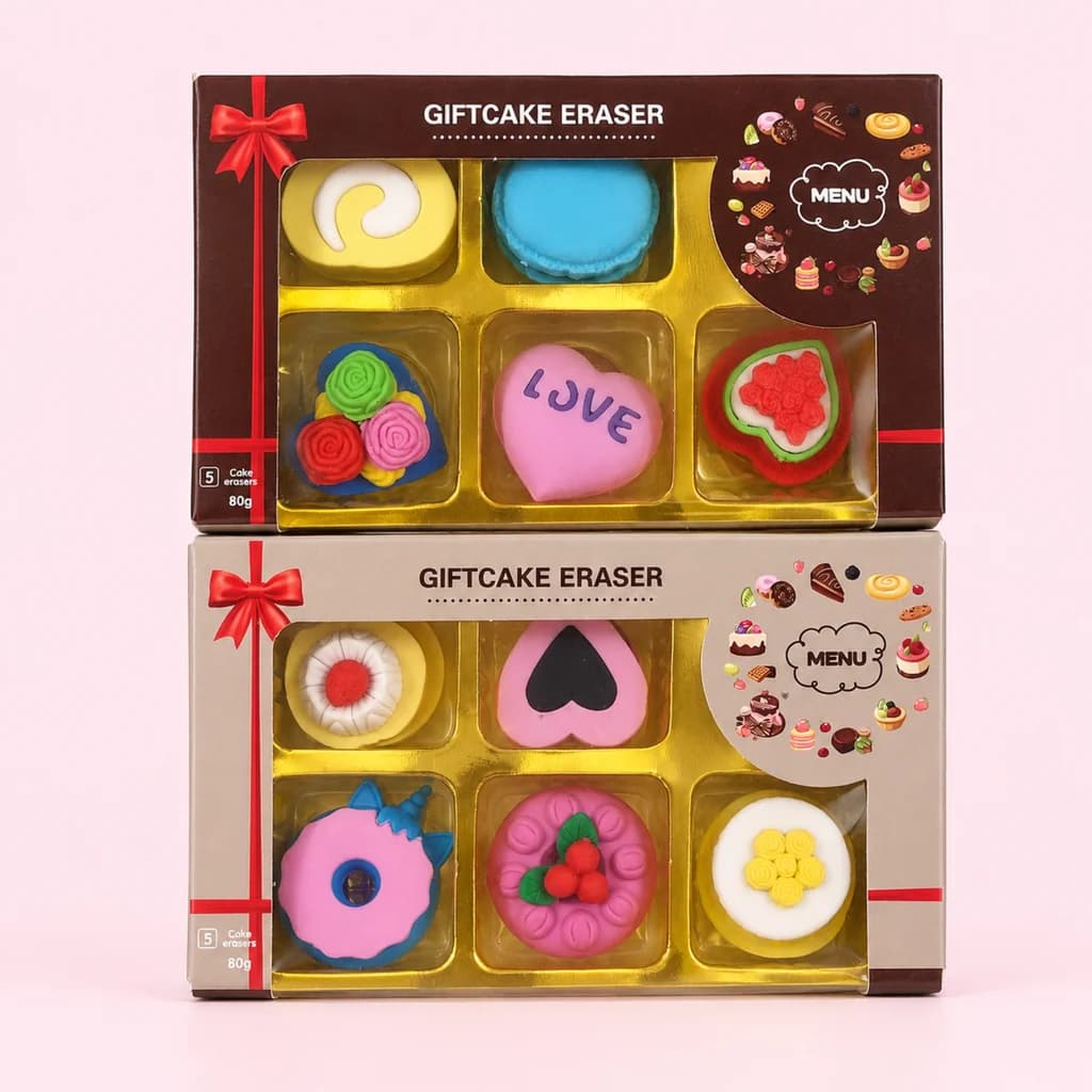 ست پاک‌کن فانتزی طرح کیک Giftcake Eraser