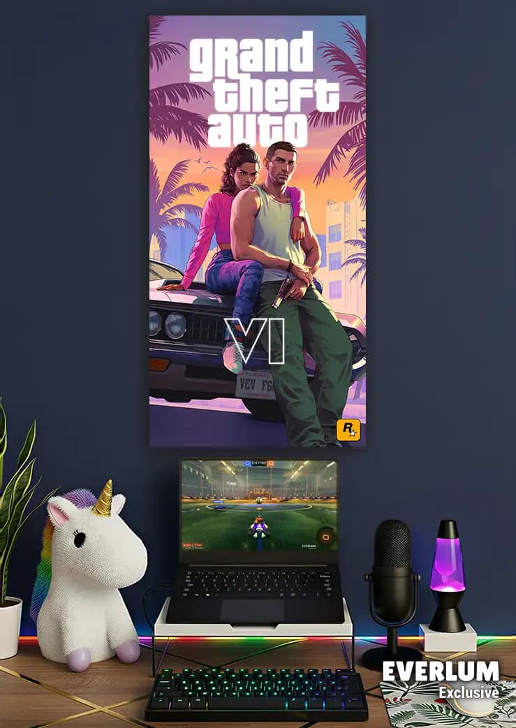 متال پوستر بازی GTA VI کد N207