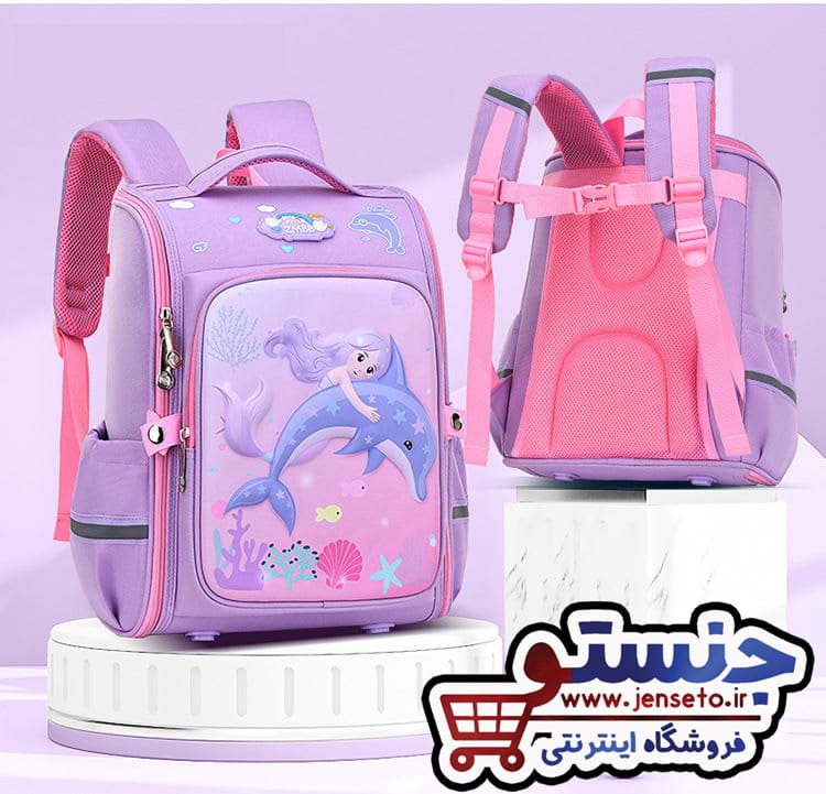 کوله پشتی صندوقی سفره ای فانتزی اسب تک شاخ و دایی ناسور new (کیف مدرسه پسرانه و دخترانه) کد 9559 — تصویر ۴
