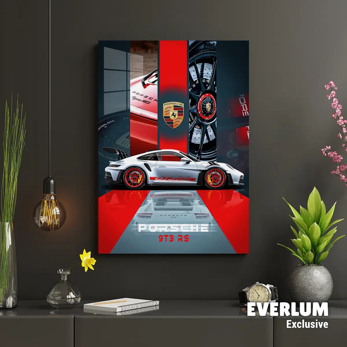 متال پوستر ماشین Porsche GT3RS کد N606 — تصویر ۲