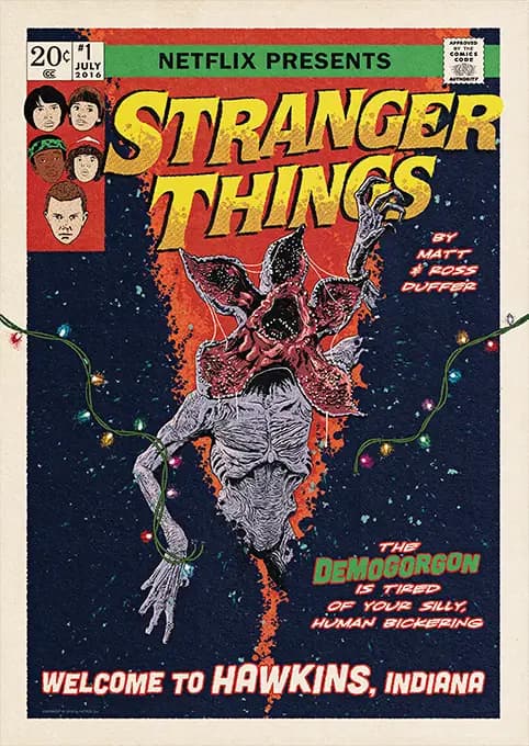 متال پوستر سریال Stranger Things کد N208