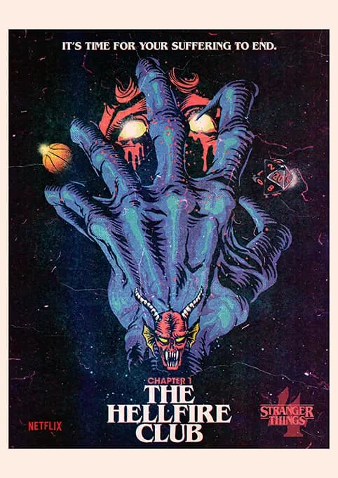 متال پوستر سریال Stranger Things کد N205