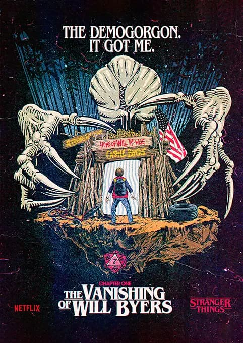 متال پوستر سریال Stranger Things کد N203