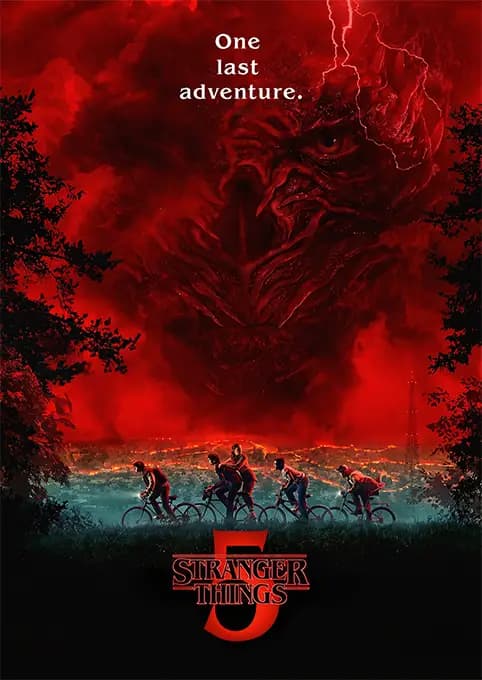 متال پوستر سریال Stranger Things کد N201