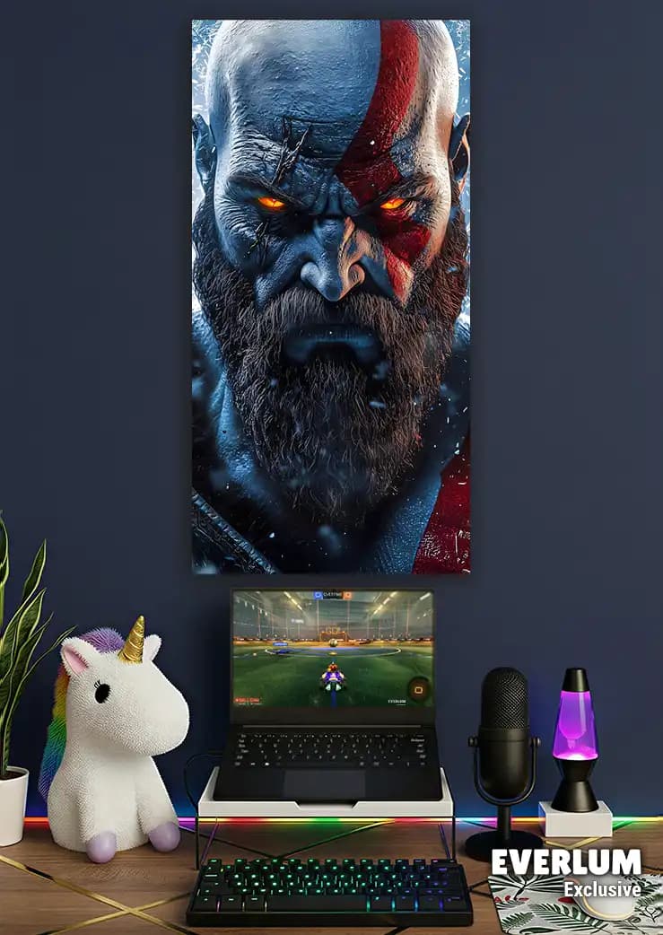 متال پوستر بازی God Of War طرح کریتوس کد N212