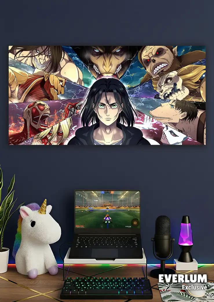 متال پوستر انیمه Attack on Titan کد N208