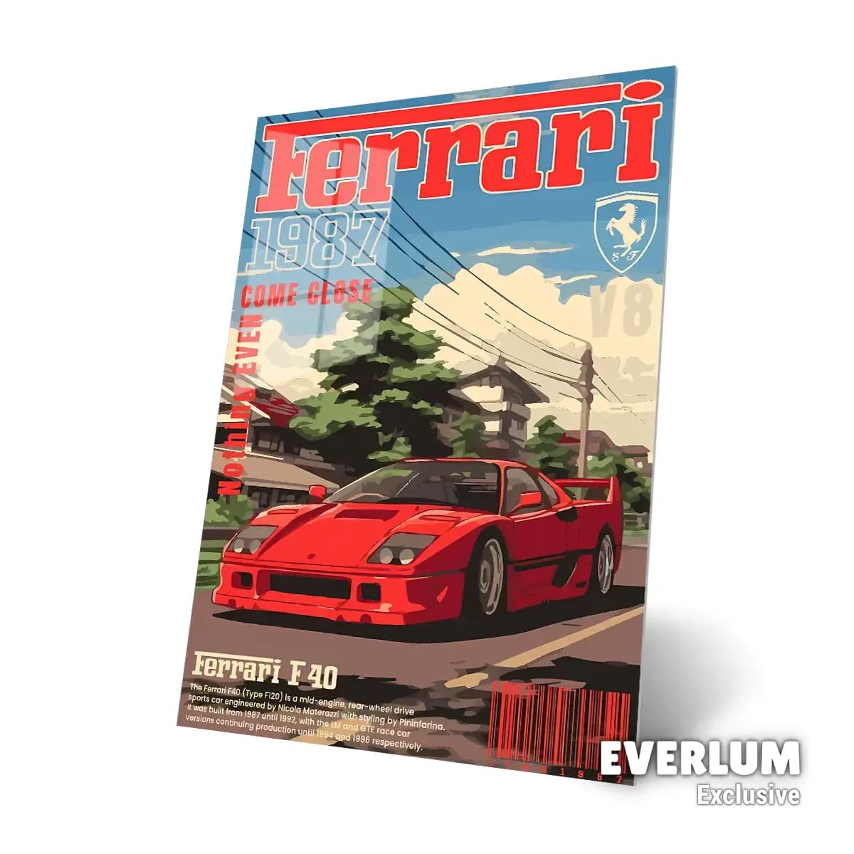 متال پوستر ماشین Ferrari کد N211 — تصویر ۳