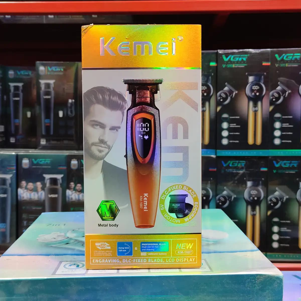 ماشین اصلاح موی سر و صورت کیمی KM-1687 — تصویر ۲