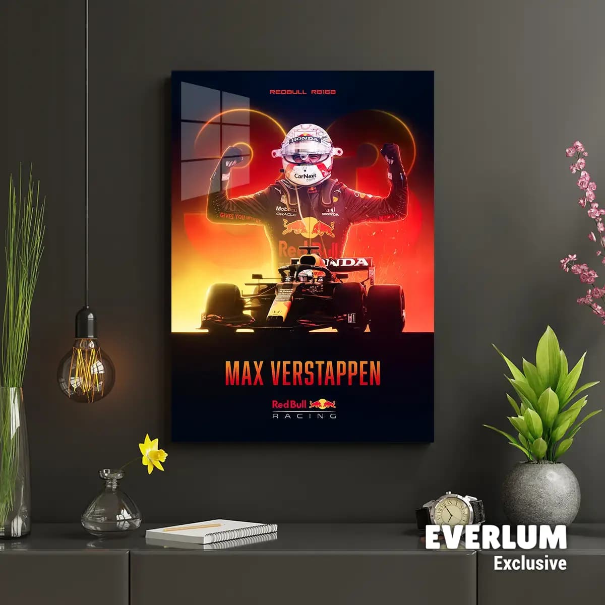 متال پوستر فرمول 1 طرح Max Verstappen کد N202 — تصویر ۲